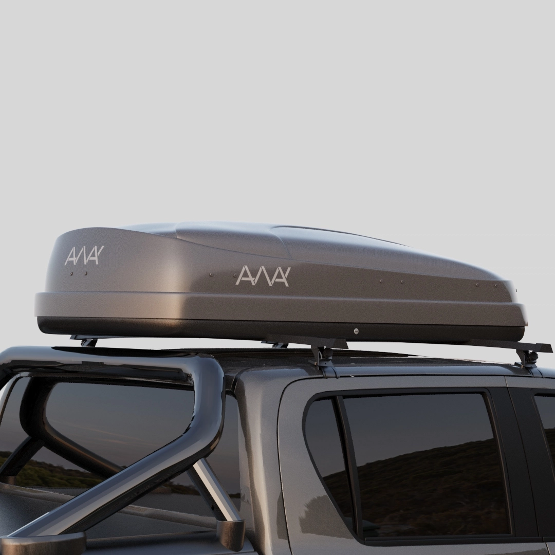 Roof box mounted on vehicle showcasing timeless design