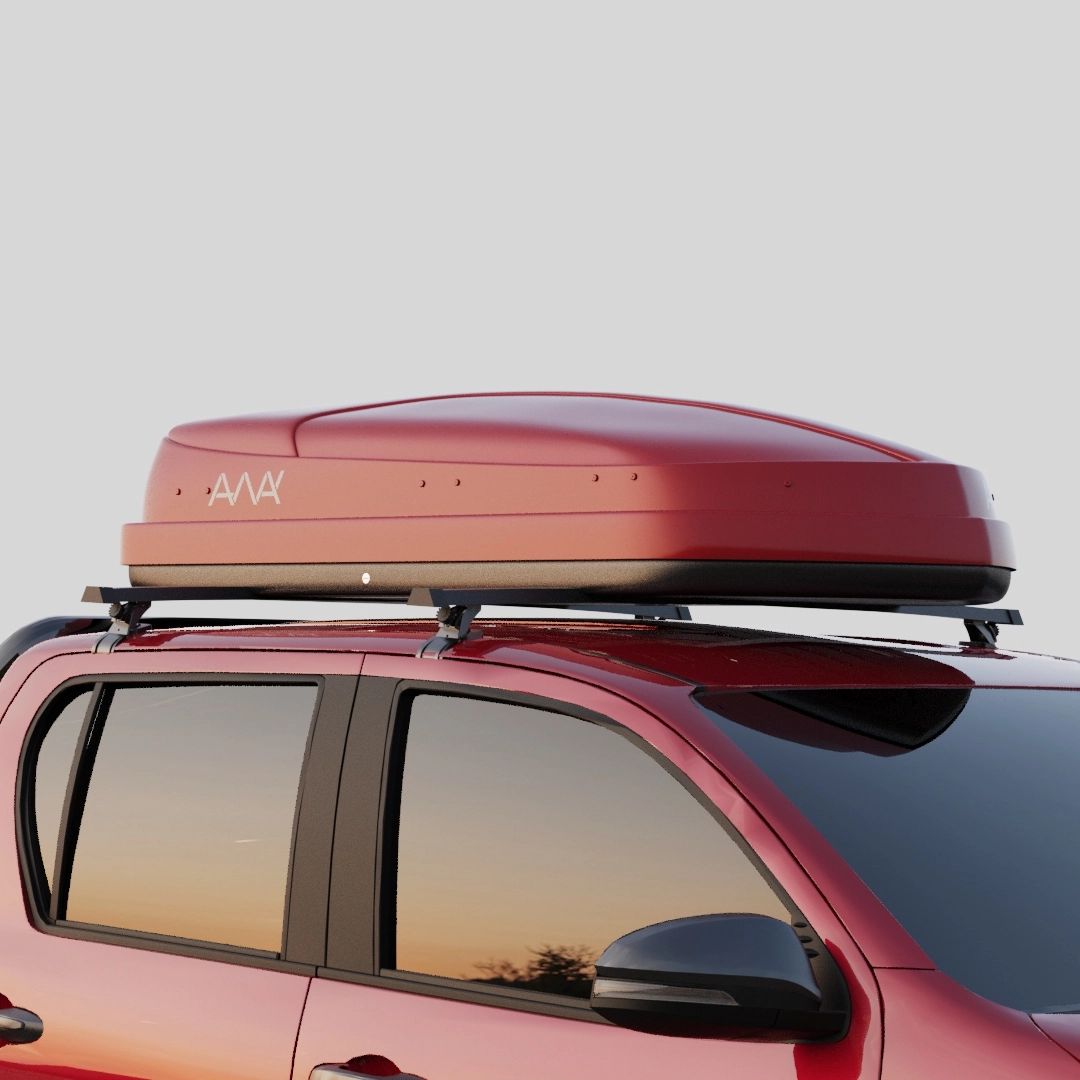 Eco-conscious roof box mounted on SUV